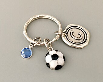 Smaller soccer ball keychain soccer gifts soccer key chain soccer coach gift soccer gift for girls soccer senior gift soccer gift boys men