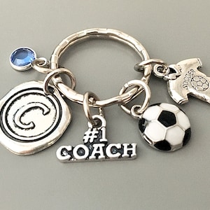 Soccer coach keychain with smaller ball soccer coach gift soccer coach keychain soccer coach gift for men keychain soccer coach gift women