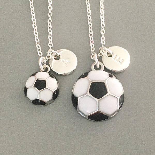 Bigger or smaller soccer ball necklace for girl or mom soccer necklace soccer gifts for girl soccer coach gifts soccer senior night gift