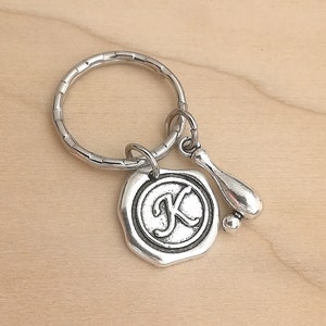 Bowling key chain bowling keychain bowler gift bowling gifts for men sport gift bowling party favors bowling ball keychain Initial Keyring