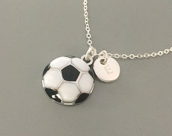 Bigger soccer ball necklace for boy or girl soccer necklace soccer gifts for mom soccer coach gift soccer senior night gift soccer girl gift