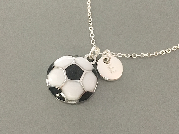 Soccer ball pendant clearance necklace
