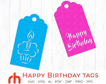Download Birthday Tag Svg Etsy
