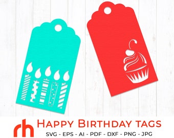 Download Birthday Tag Svg Etsy