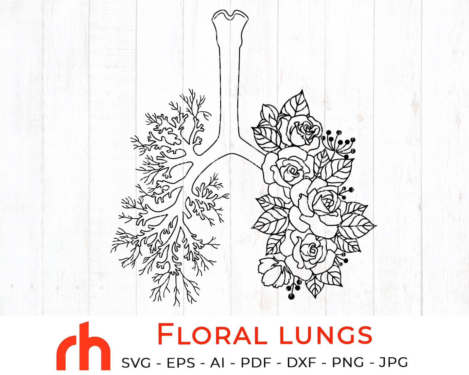 Free Free 79 Flower Lungs Svg SVG PNG EPS DXF File