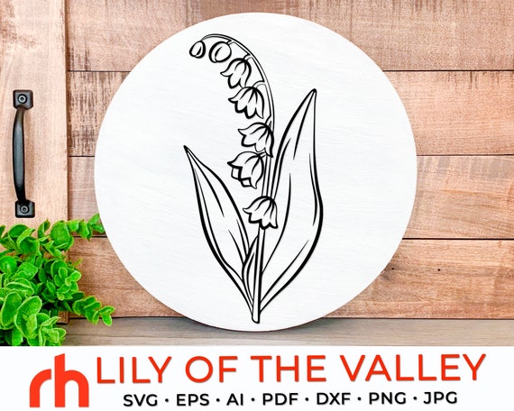 Lily of the Valley SVG Taurus Flower Cut File | Etsy