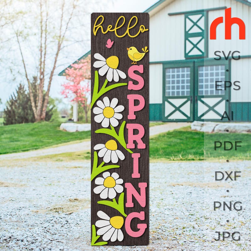 Spring Porch Sign - Etsy