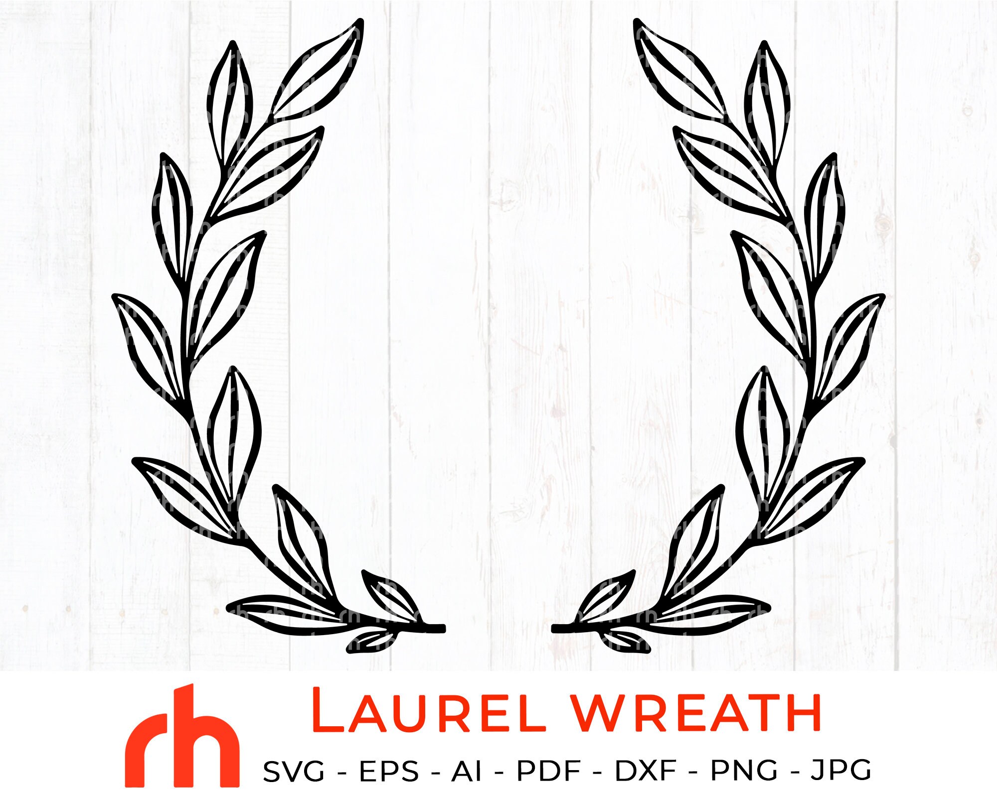 Floral Wreath Svg Floral Frames Svg Laurel Wreath Svg Etsy Images