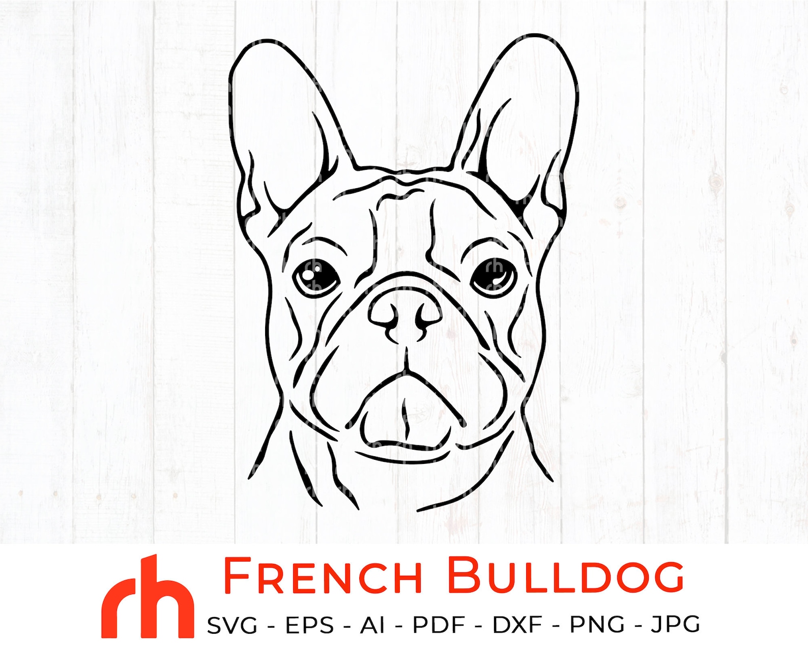 French Bulldog svg Frenchie silhouette Dog lover svg | Etsy