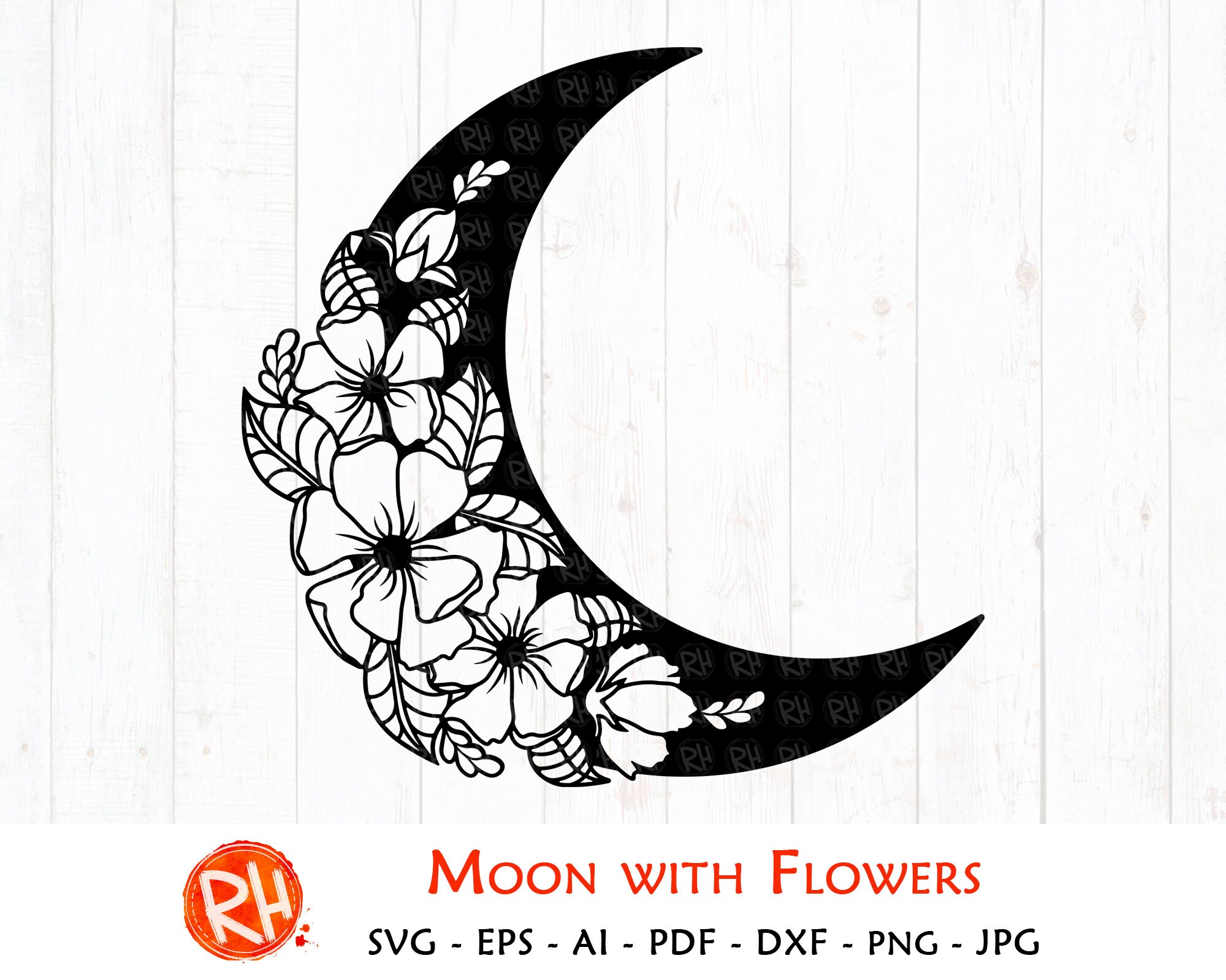 Free Free 86 Flower Moon Svg SVG PNG EPS DXF File