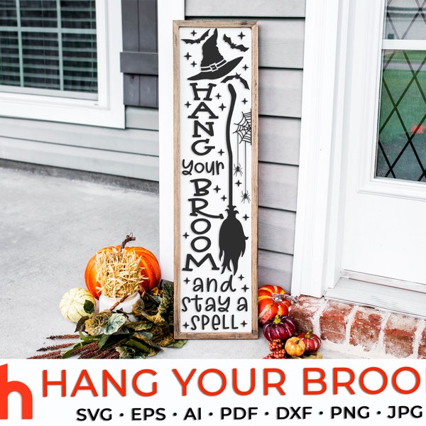 Halloween Leaning Porch Sign Etsy