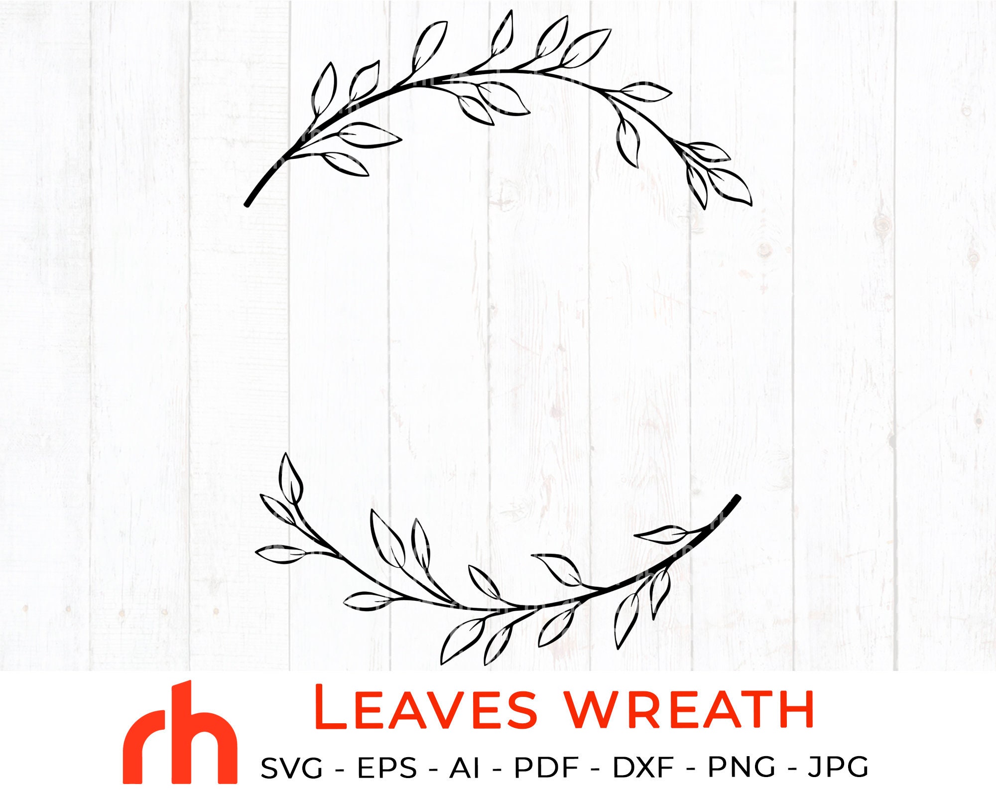 Bl tterkranz svg lorbeerkranz svg blatt monogramm svg etsy schweiz