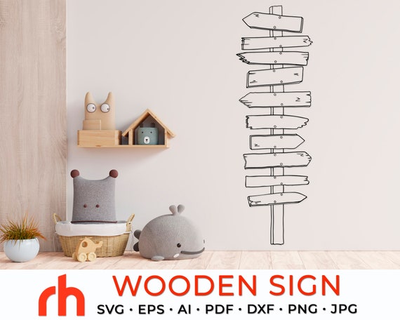 Wooden hanging sign svg Signboard svg Street sign svg Design -55
