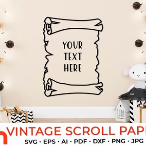 Scroll Paper Svg, Blank Treasure Map Png, Old Scroll Clipart, Papyrus Paper  Dxf, Ancient Scroll Letter Eps, Parchment Paper Cricut 