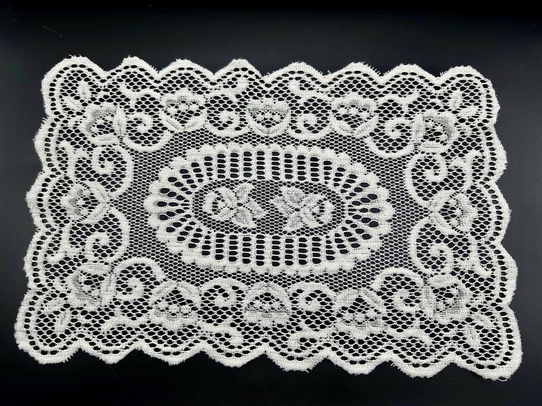Lace Rectangular Doiley Vintage Rectangular White Lace Doily, Table Topper.17”x11” - Etsy