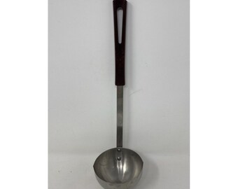 Vintage Stanley Stanhome Stainless Cooking Soup Ladle W Brown Bakelite Handle