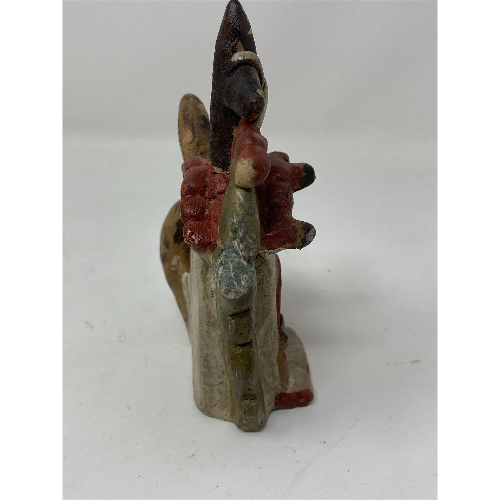 Vintage Peruvian Folk Art Terra Cotta Clay Pottery Church