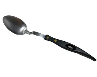Vintage Stanley Stainless Steel Serving Basting Cooking Spoon Curved Handle