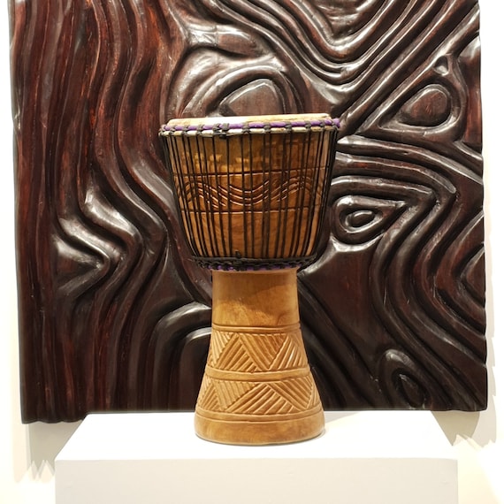 Large African Djembe Drum / Handmade Drum / 10 Diameter Etsy