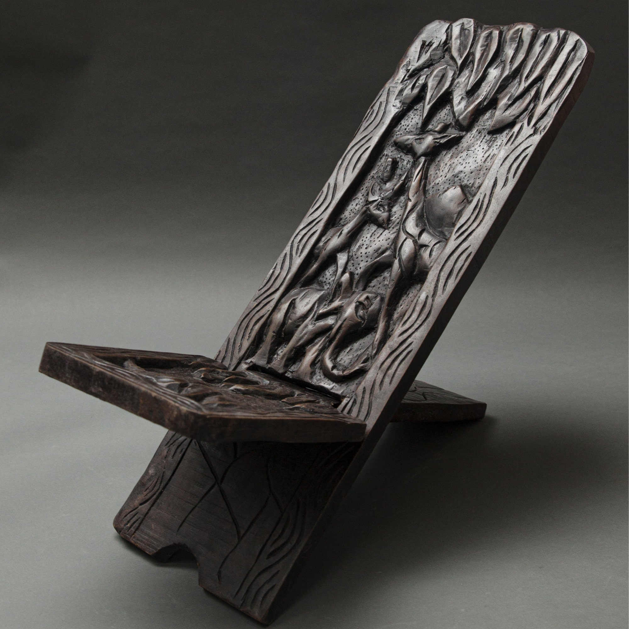 Hand Carved Traditional Wooden African Chair African Tribal Etsy Ireland