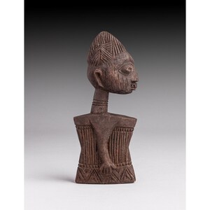 Vintage Afrikanische Holzpuppe / Yoruba Omolangidi Doll / weiblich