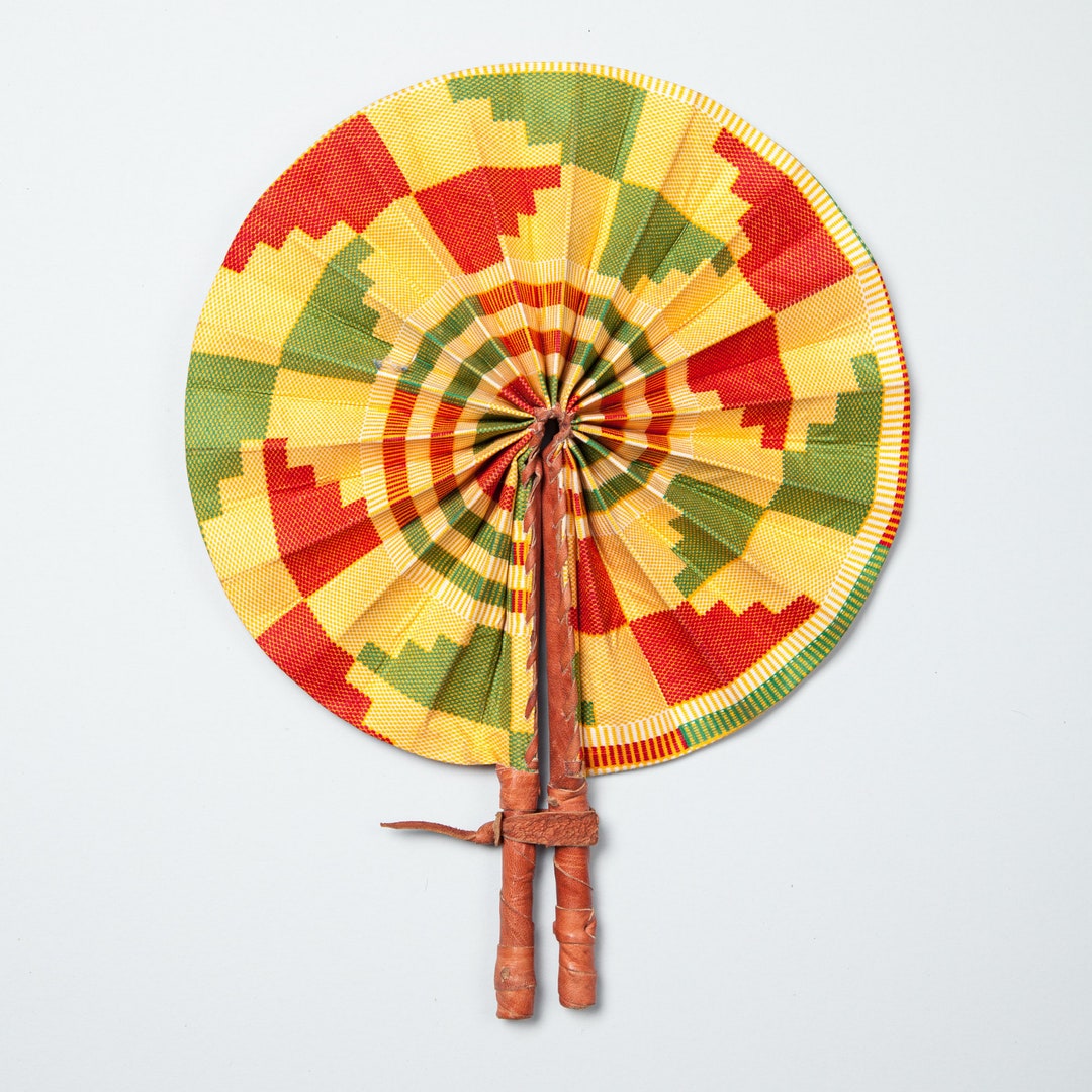 African Fabric Fan/ Folding Fan/fabric Leather Fan/ Ankara Etsy Singapore