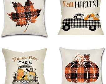harvest throw pillows