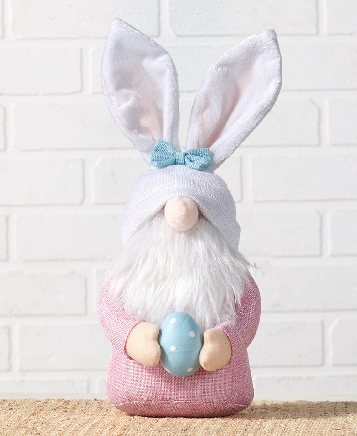 12 1/2 Plush Easter Gnome Pink Blue Polka Dot Easter Egg Etsy