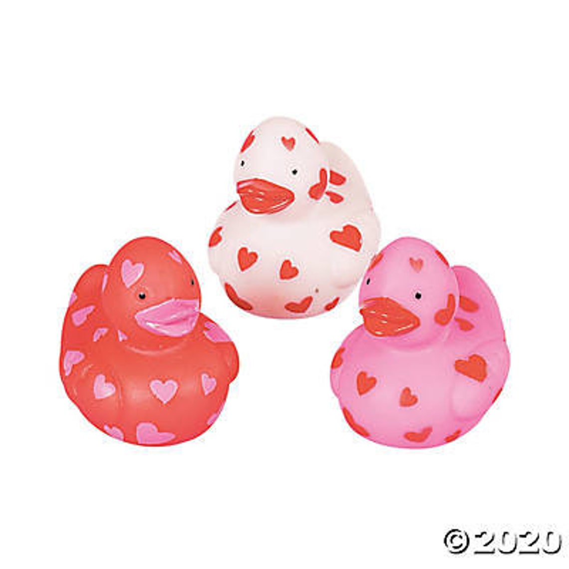 Heart Covered Valentine's Rubber Ducks Ducky Baby Shower Etsy