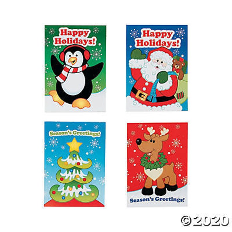 12 Holiday Christmas Party Favors Fun /& Game Activity Books