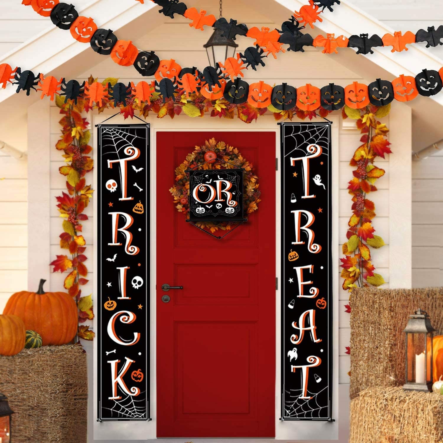 3pc Trick or Treat Halloween Door Entryway Wall Banners Party Etsy