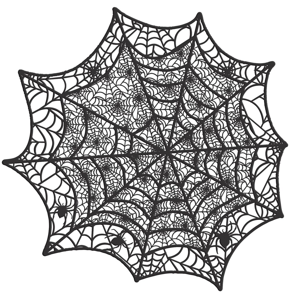 18 1/2 Vinyl Spiderweb Spider  Placemat Halloween Etsy