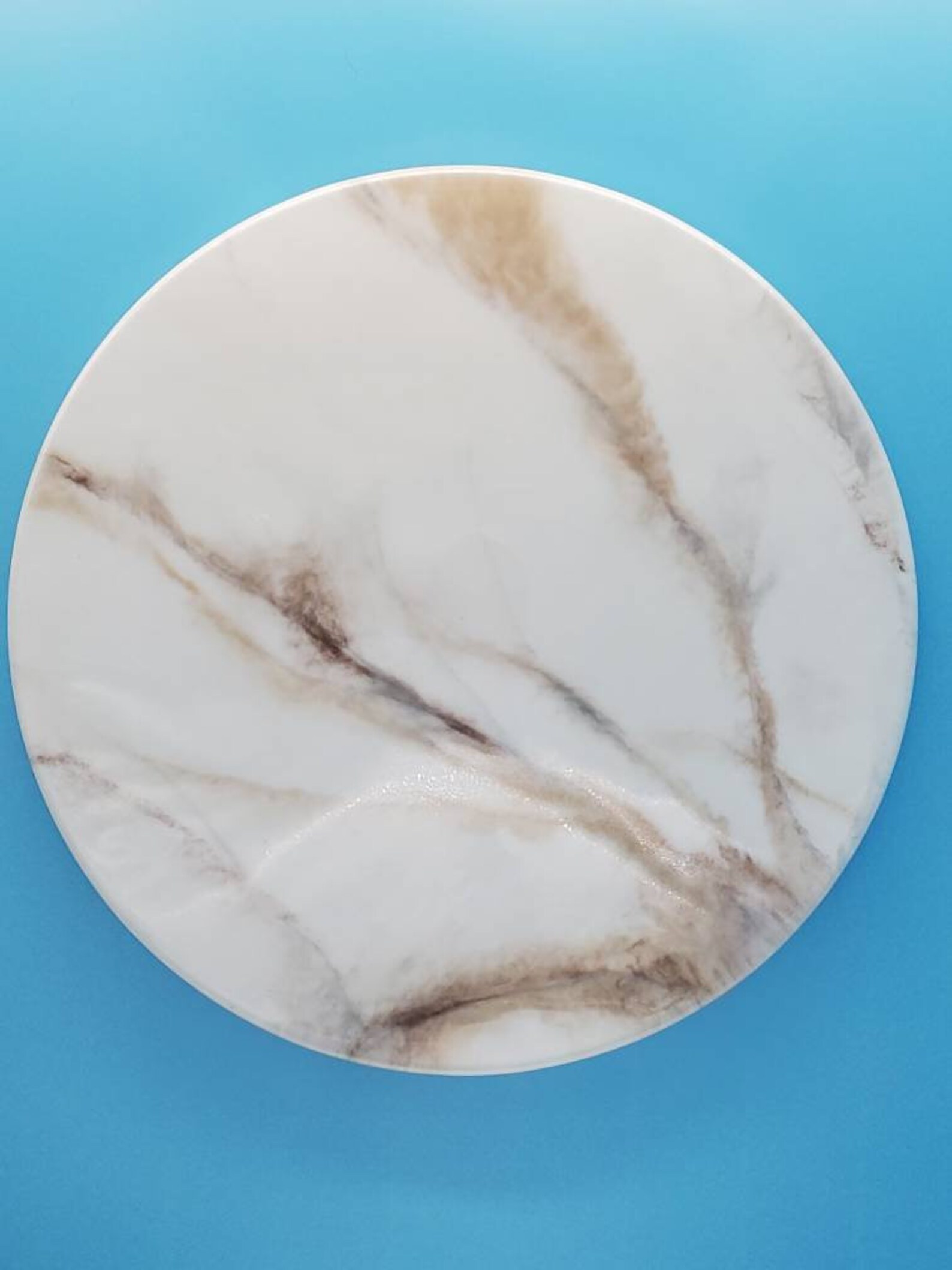 19 Round Marble Look Resin Etsy
