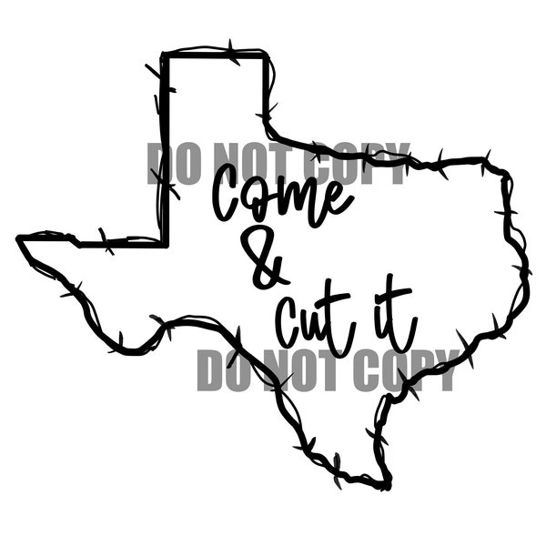 Come & cut it svg texas barbed wire