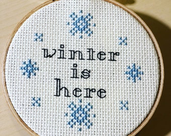 Winter Is Here Snowflake PDF Digital pattern only GOT