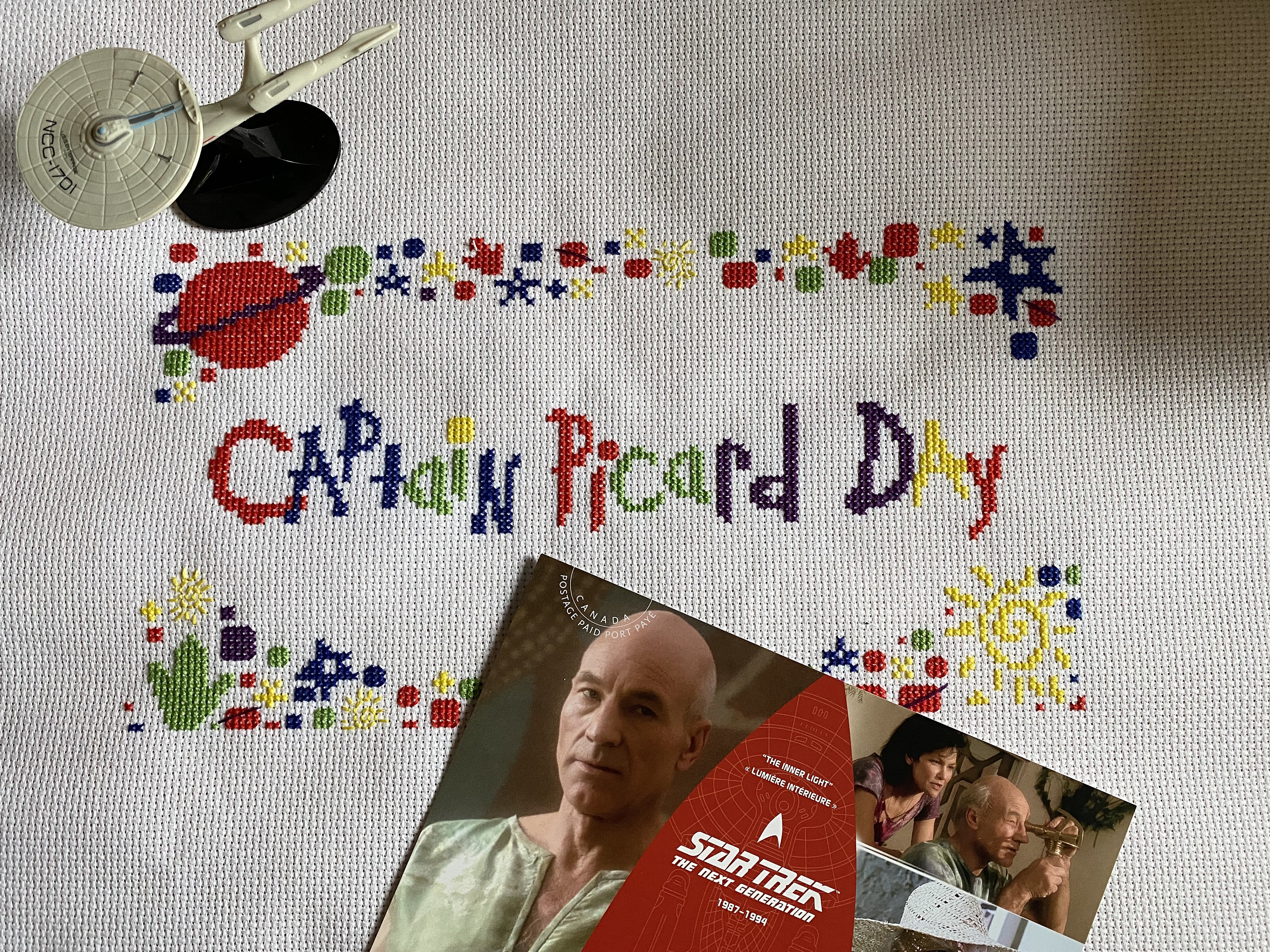Captain Picard Day PDF Digital Only Muster Kreuzstich Star Trek
