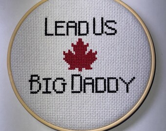 Lead Us Big Daddy DIGITALPDF PATTERN ONLY Canadiana Cross Stitch