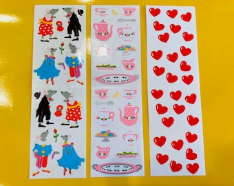 Vintage Mrs Grossman Flower Stickers Tulip Poppy Iris Scrapbook You Choose