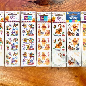 Vintage Sandylion Fuzzy Stickers Snoopy Pooh Disney Mickey Cartoon - You  Choose