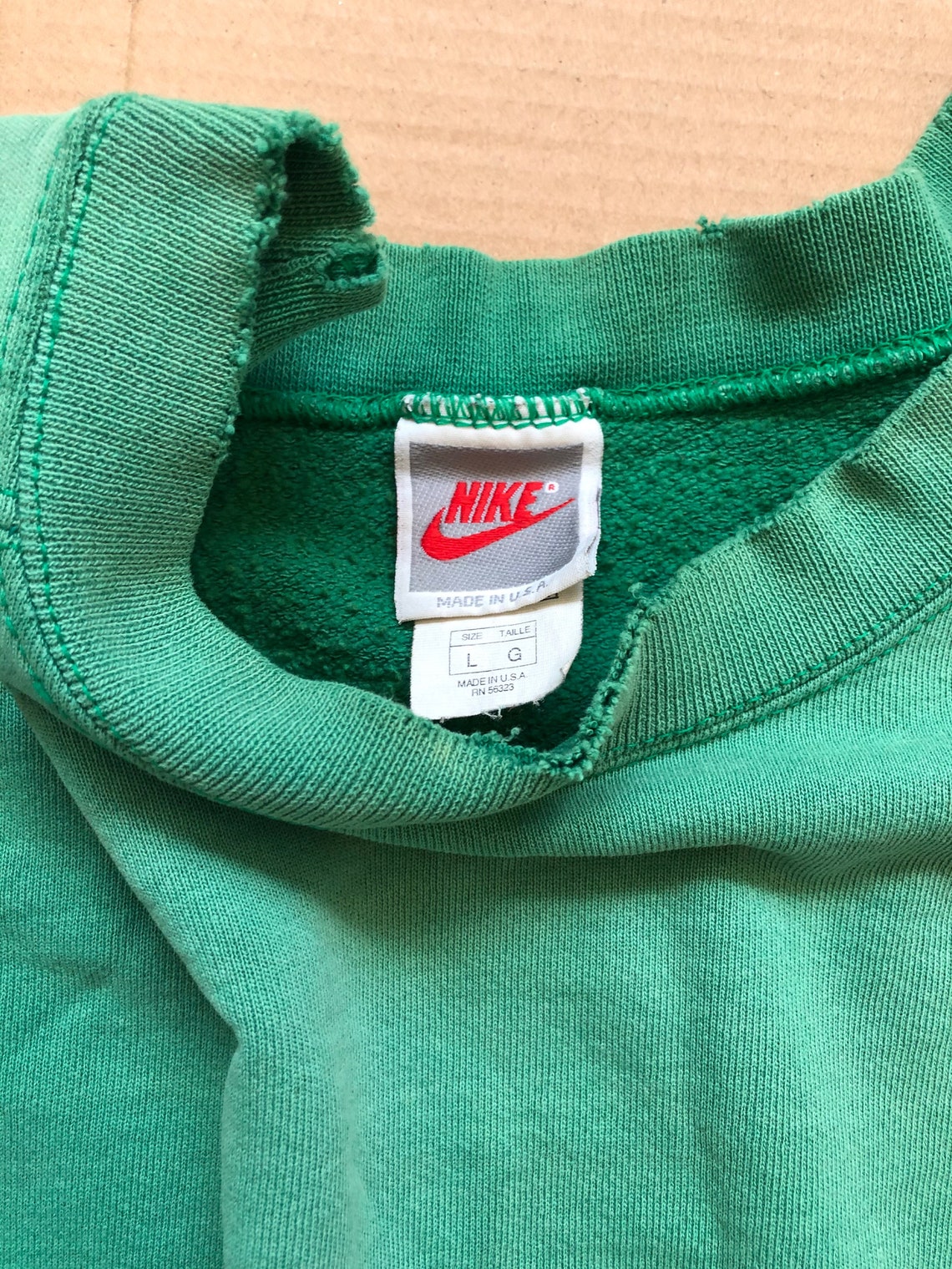 Vintage Nike Green Crewneck Sweater Size Large - Etsy