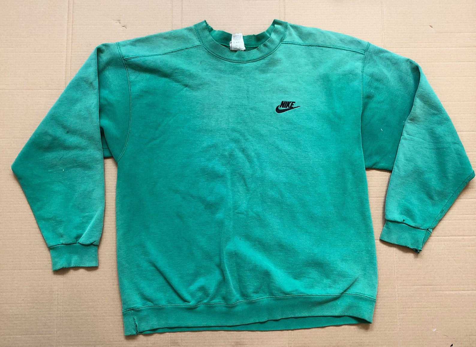 Vintage Nike Green Crewneck Sweater Size Large - Etsy