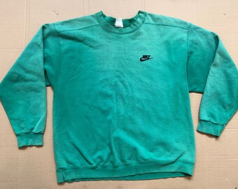Green Nike Crewneck - Etsy