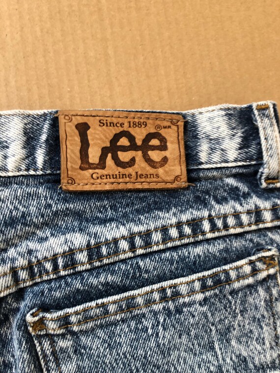 Vintage LEE Acid Wash Jeans Pants size 28X30 - Gem