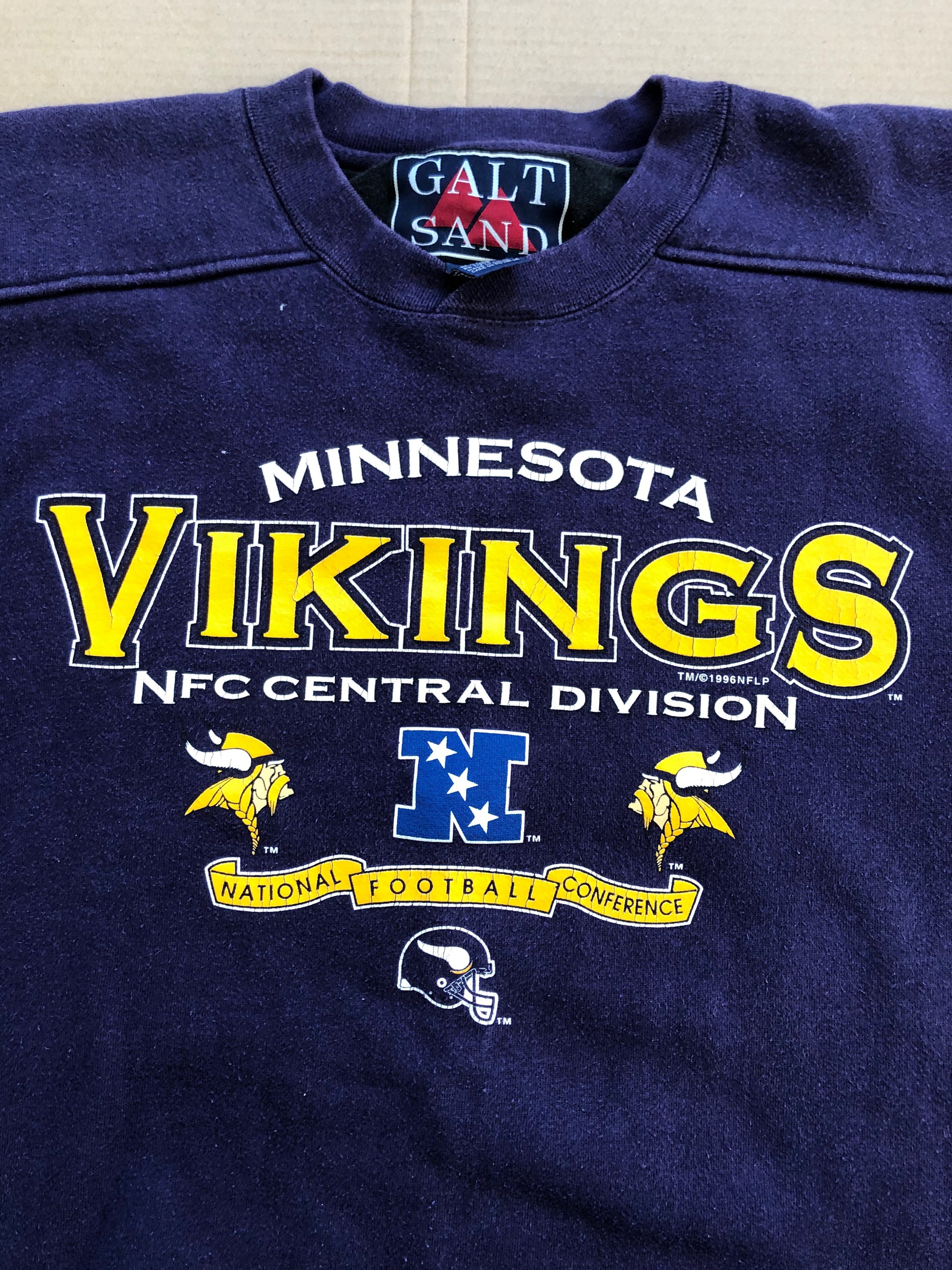 Vintage 1996 Minnesota Vikings NFC Central Division Galt Sand - Etsy