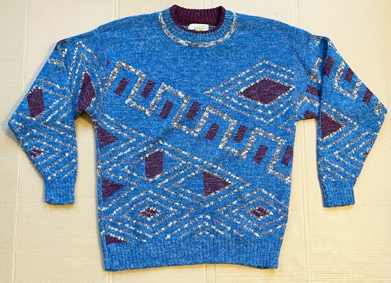 Vintage Le Tigre Knit Holiday Sweater Size XL - Etsy