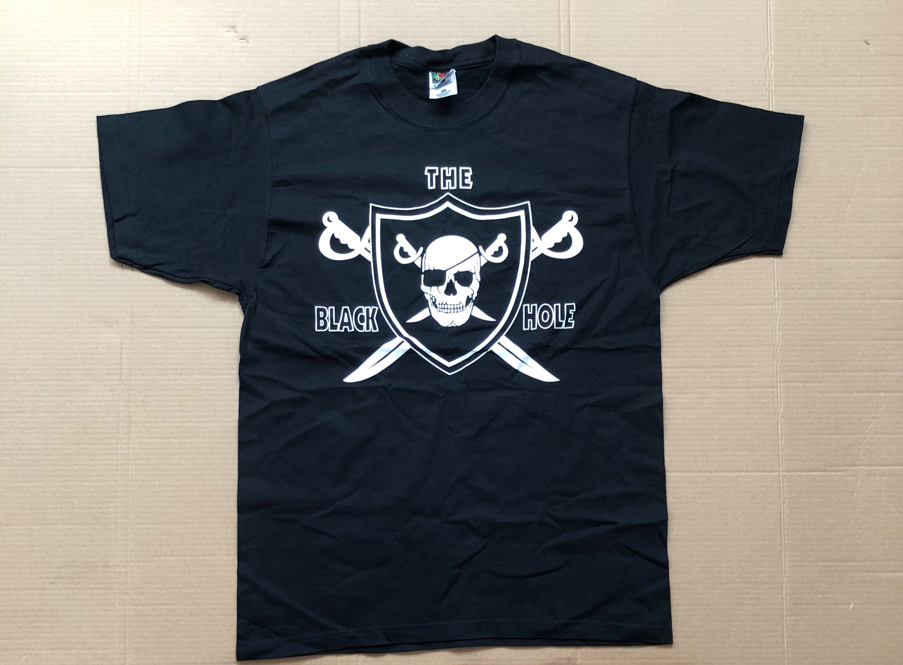 raiders black hole t shirt