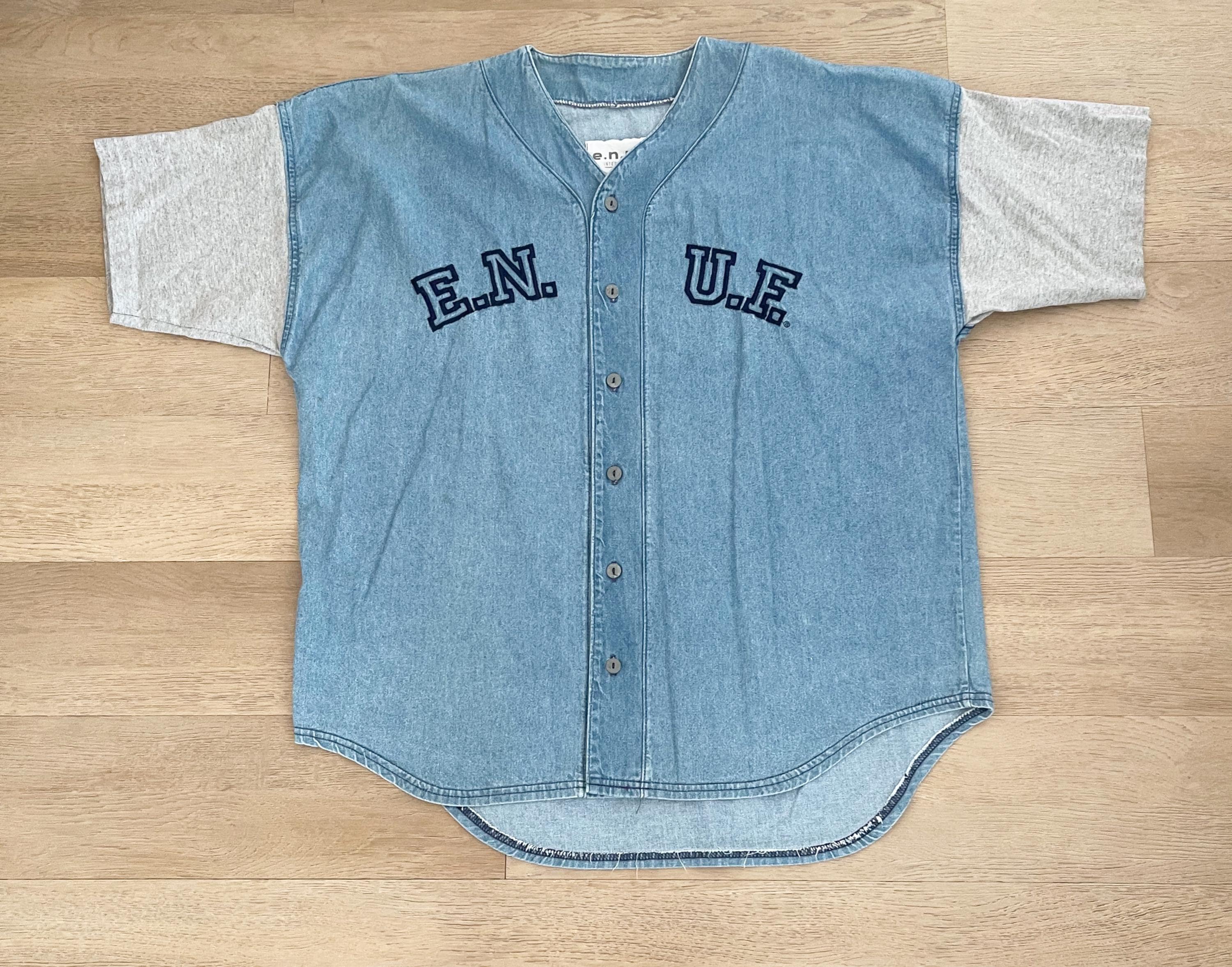 ◆7月新作◆Blue Jean Baseball Button-Up Jersey Blue Jean Baseball Button-Up Jersey – Zumba Wear | STRONG iD