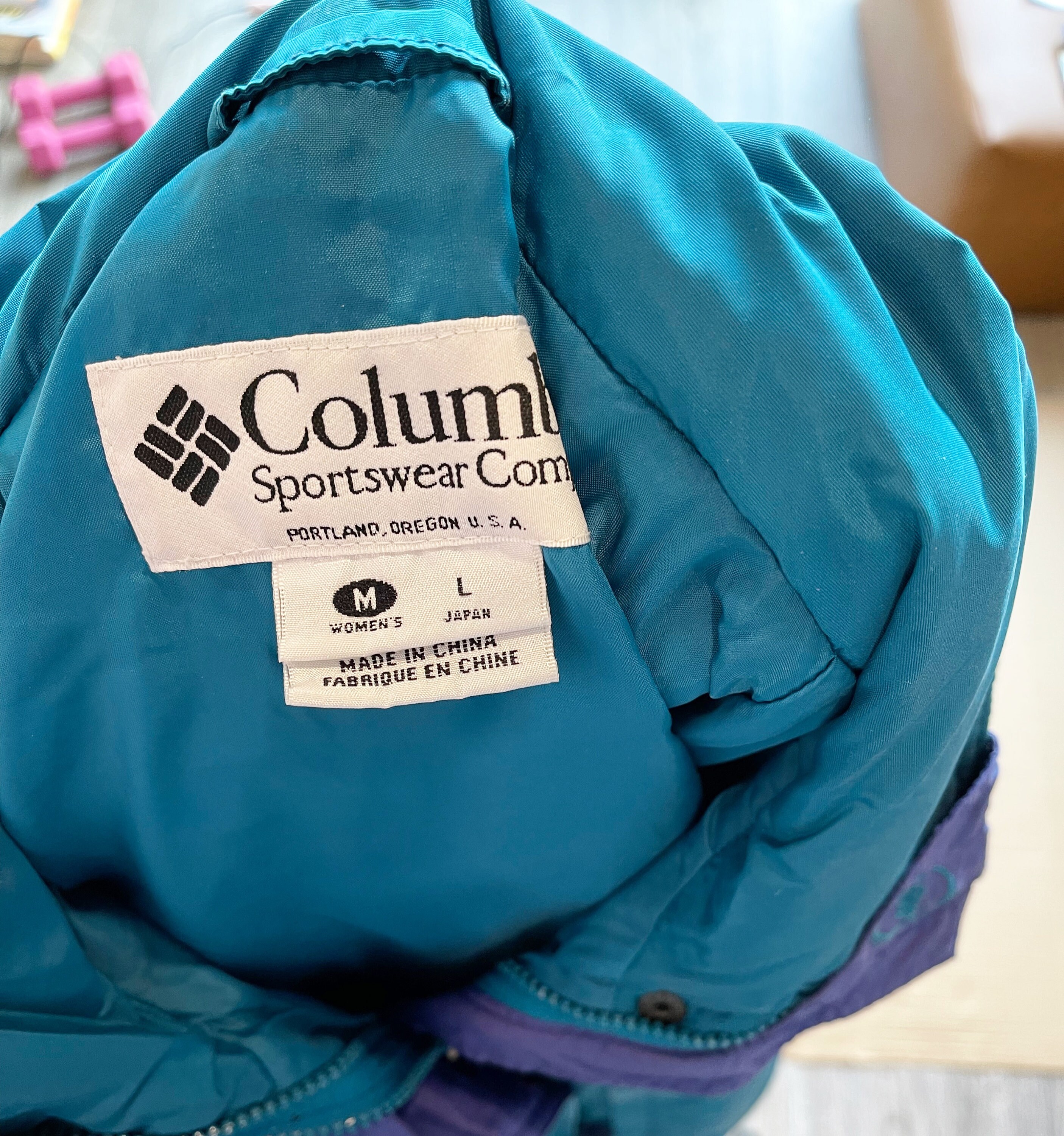 Vintage Columbia Sportswear Turquoise 
