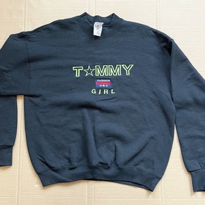 Vintage Fruit of the Loom Tommy Girl Embroidered Sweater size Large