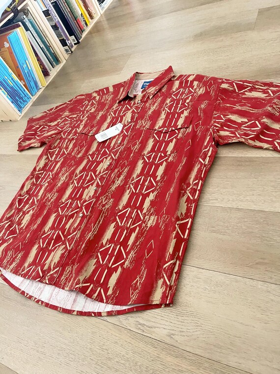 Vintage Wrangler With Tag Abstract Patterned West… - image 2